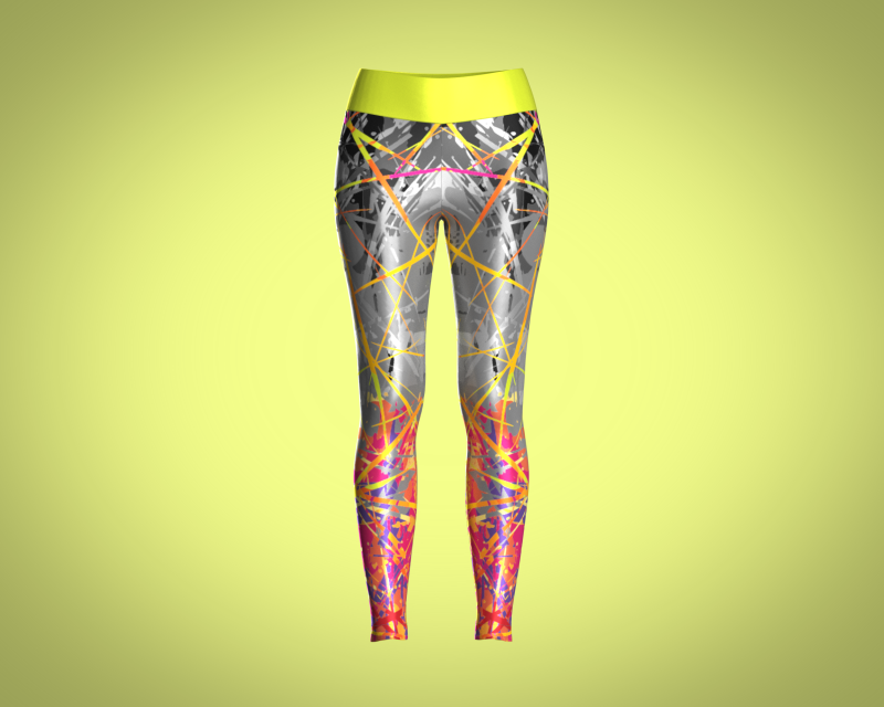 Girls Sports Leggings - Sporty Printed 3D 模型 .c4d .max .obj .3ds .fbx .stl .blend 