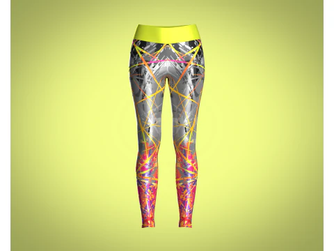 Спортивные леггинсы для девочек &ndash; спортивный принт 3D Модель