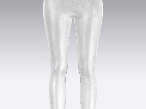 Girls Sports Leggings - Sporty Printed 3D 模型