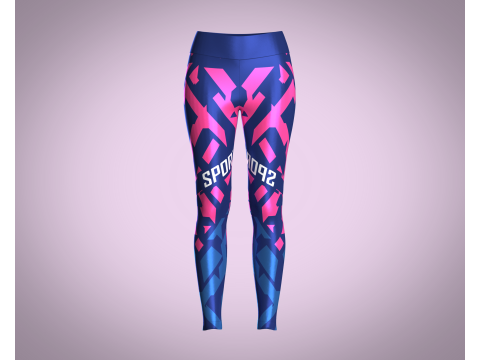 Girls Sports Leggings - SPORTY 3D Model