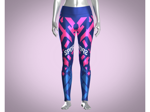 Girls Sports Leggings - SPORTY 3D Модель