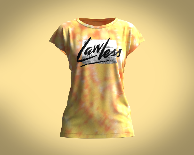 Girls Tops - Lawless Graphic 3D Model .c4d .max .obj .3ds .fbx .stl .blend 