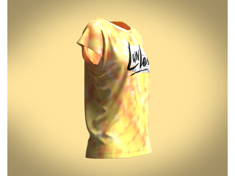 Girls Tops - Lawless Graphic 3D Model
