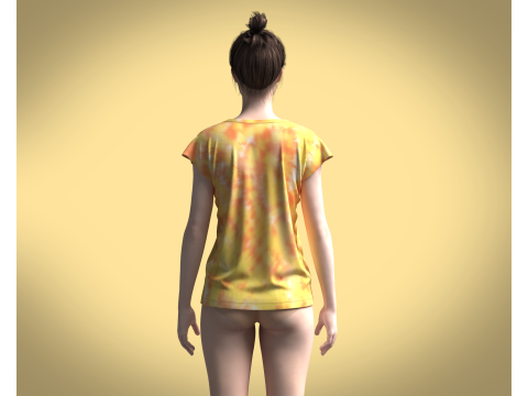 Girls Tops - Lawless Graphic 3D Model