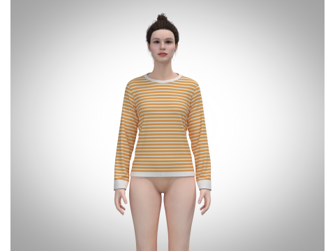 Girls Tops - Beach Sun Slogan Modello 3D