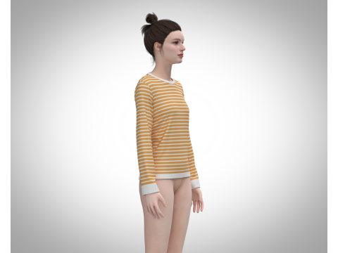Girls Tops - Beach Sun Slogan Modello 3D