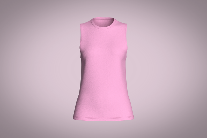 Girls Tank Tops - Single Color Model 3D .c4d .max .obj .3ds .fbx .stl .blend