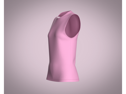 Girls Tank Tops - Single Color Model 3D