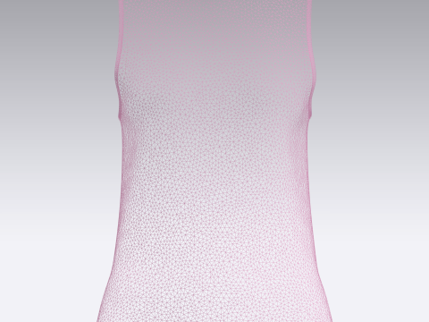 Girls Tank Tops - Single Color Model 3D