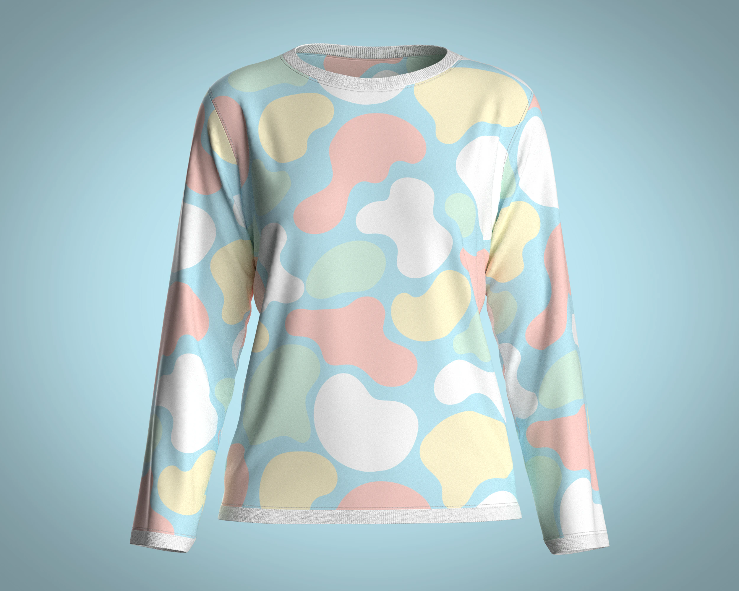 Girls - clouds Camo Tops 3D Model .c4d .max .obj .3ds .fbx .stl .blend