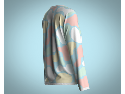 Girls - clouds Camo Tops 3D Модель