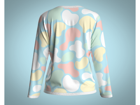 Girls - clouds Camo Tops 3D Модель