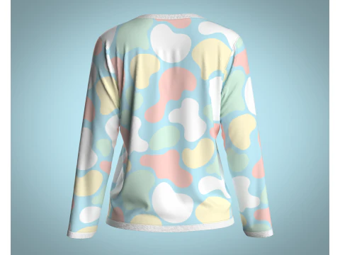Girls - clouds Camo Tops 3D Model