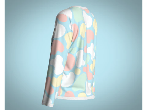 Girls - clouds Camo Tops 3D Model
