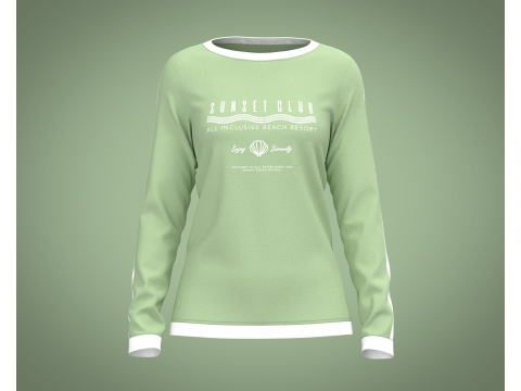 Girls - Beach Summer Sloganl Tops Modello 3D