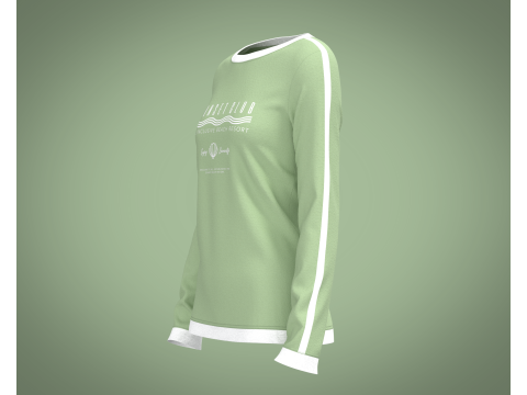 Girls - Beach Summer Sloganl Tops Modello 3D