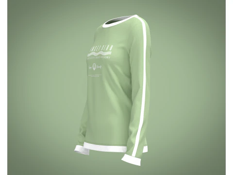 Girls - Beach Summer Sloganl Tops 3D Model
