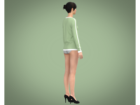 Girls - Beach Summer Sloganl Tops Modello 3D