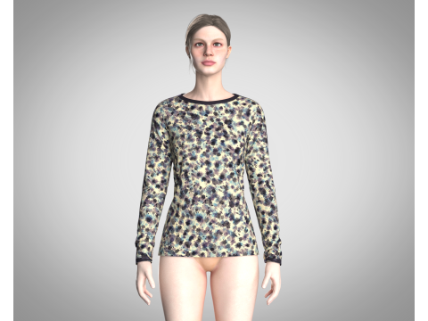 Girls Tops - Marks Dark 3D Model