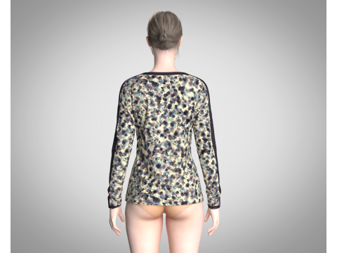Girls Tops - Marks Dark 3D Model
