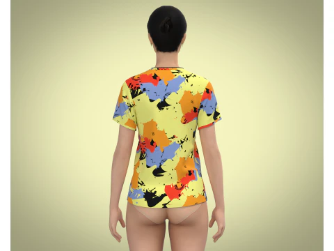 Ladies AOP Tops 3D Model