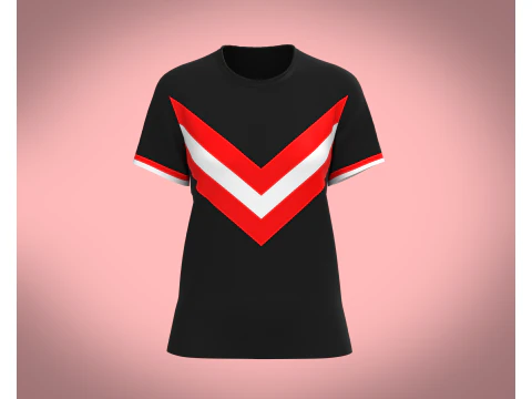 Женские черные топы 3D Модель