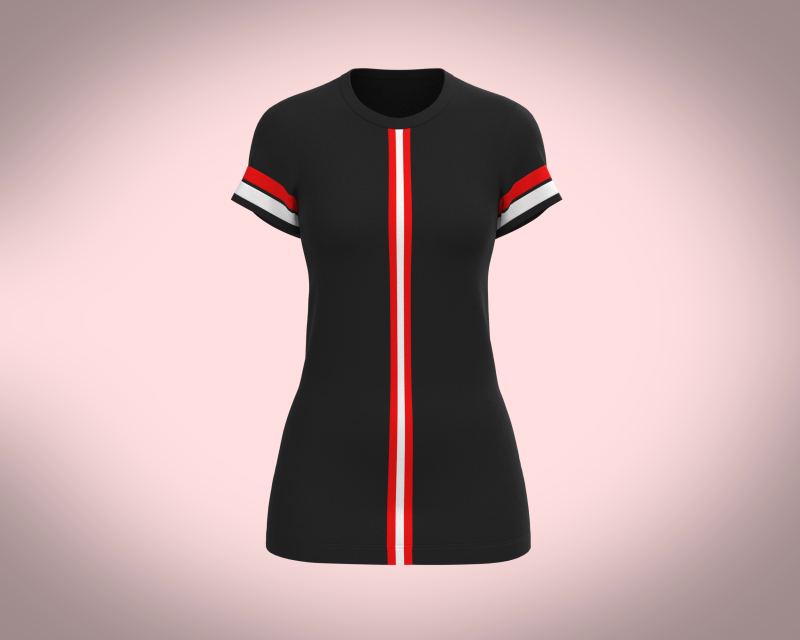 Ladies Black Tops V2 3D Model .c4d .max .obj .3ds .fbx .stl .blend 