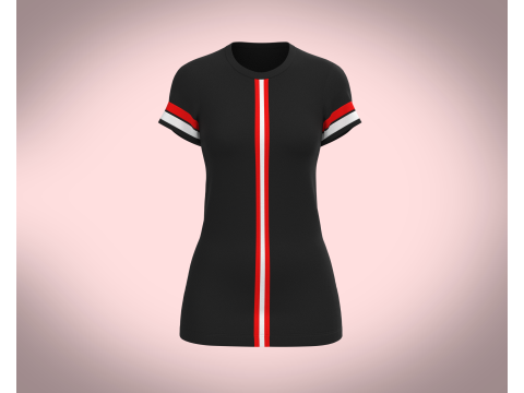 Ladies Black Tops V2 3D Model