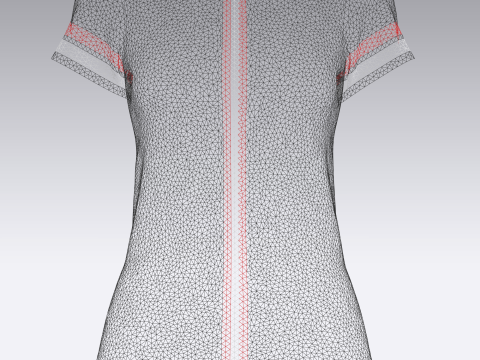 Ladies Black Tops V2 3D Model
