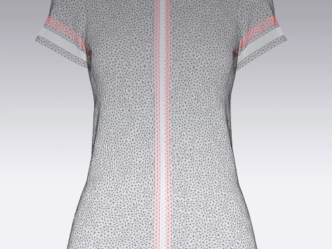 Ladies Black Tops V2 3D Model