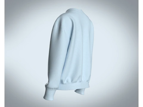 Girls Sweater - Blue 3D Model