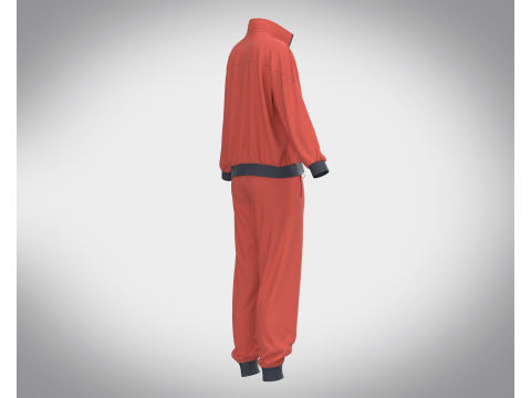 Girls Sports Outfit - Jacket with Jogger 3D Модель