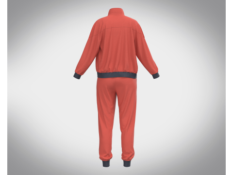 Girls Sports Outfit - Jacket with Jogger 3D Модель