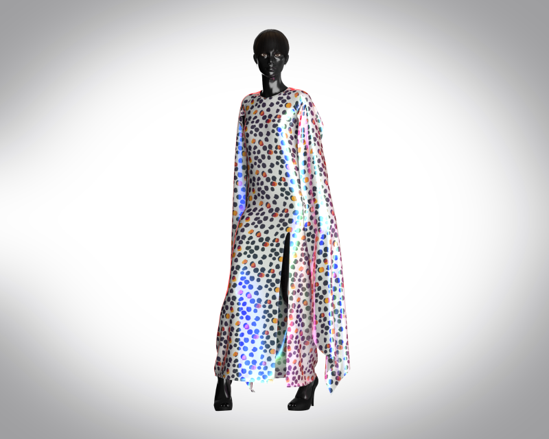 Girls - Iridescence Long Dress 3D Model .c4d .max .obj .3ds .fbx .stl .blend 