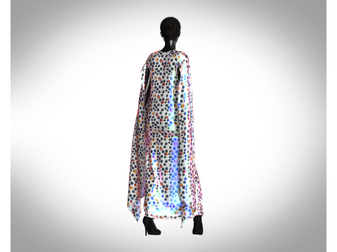 Girls - Iridescence Long Dress 3D Model