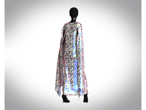 Girls - Iridescence Long Dress 3D Model