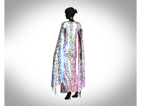 Girls - Iridescence Long Dress 3D Model