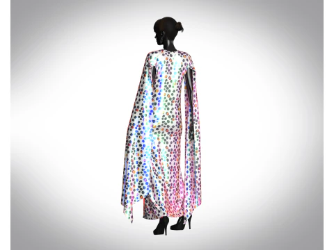 Girls - Iridescence Long Dress 3D Model