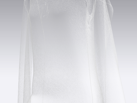 Girls - Iridescence Long Dress 3D Model