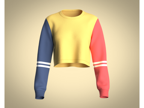 Girls - Crop Tops 3D Model