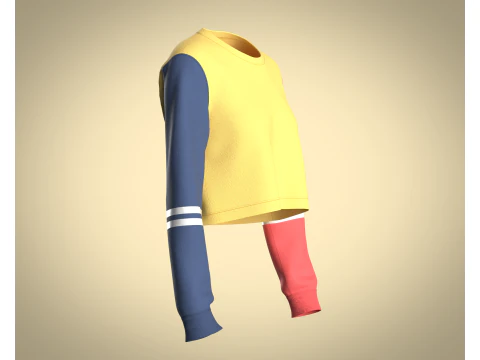 Girls - Crop Tops 3D Model