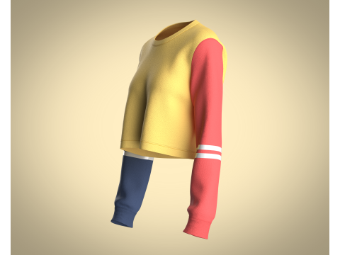 Girls - Crop Tops Modèle 3D