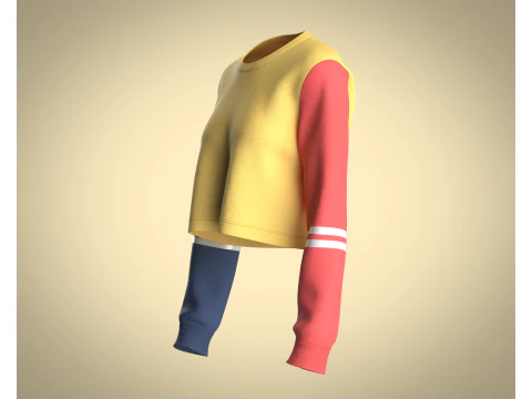 Girls - Crop Tops 3D Model