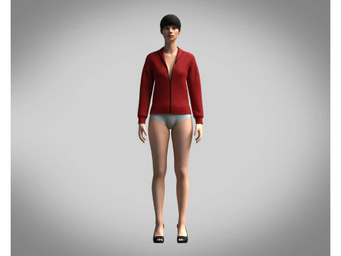 Girls - Bomber Jacket 3D Model