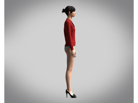 Girls - Bomber Jacket 3Dモデル