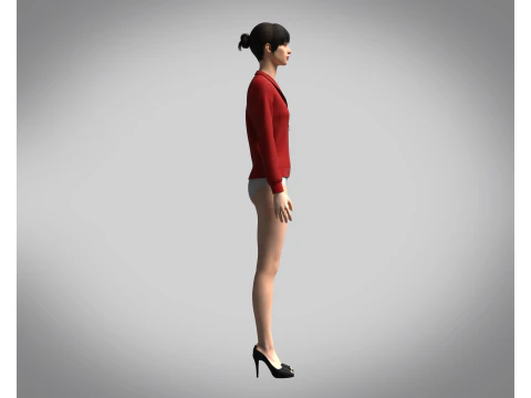 Girls - Bomber Jacket 3D Model