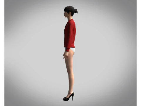 Girls - Bomber Jacket 3D Model