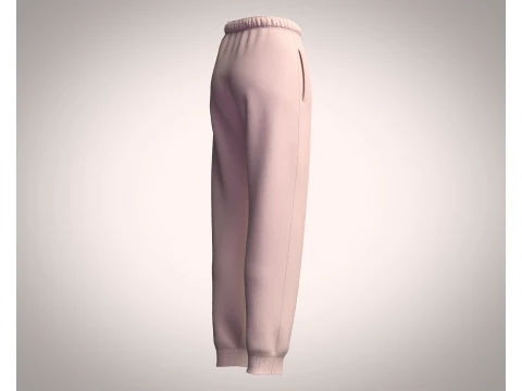 Girls - Jogger Pant 3D Model