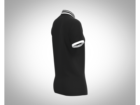 Ladies Black Polo Tops Modelo 3D