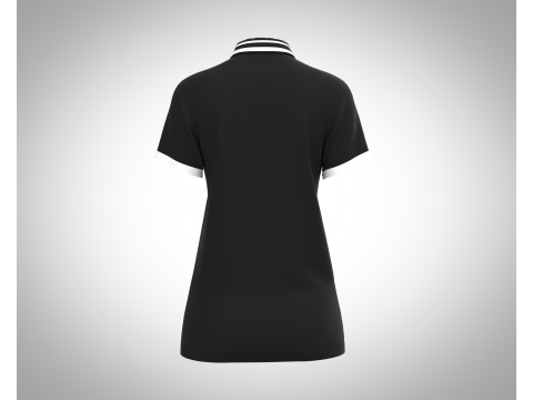 Ladies Black Polo Tops Modelo 3D